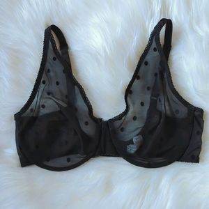Vintage Christian Dior polka dot bra